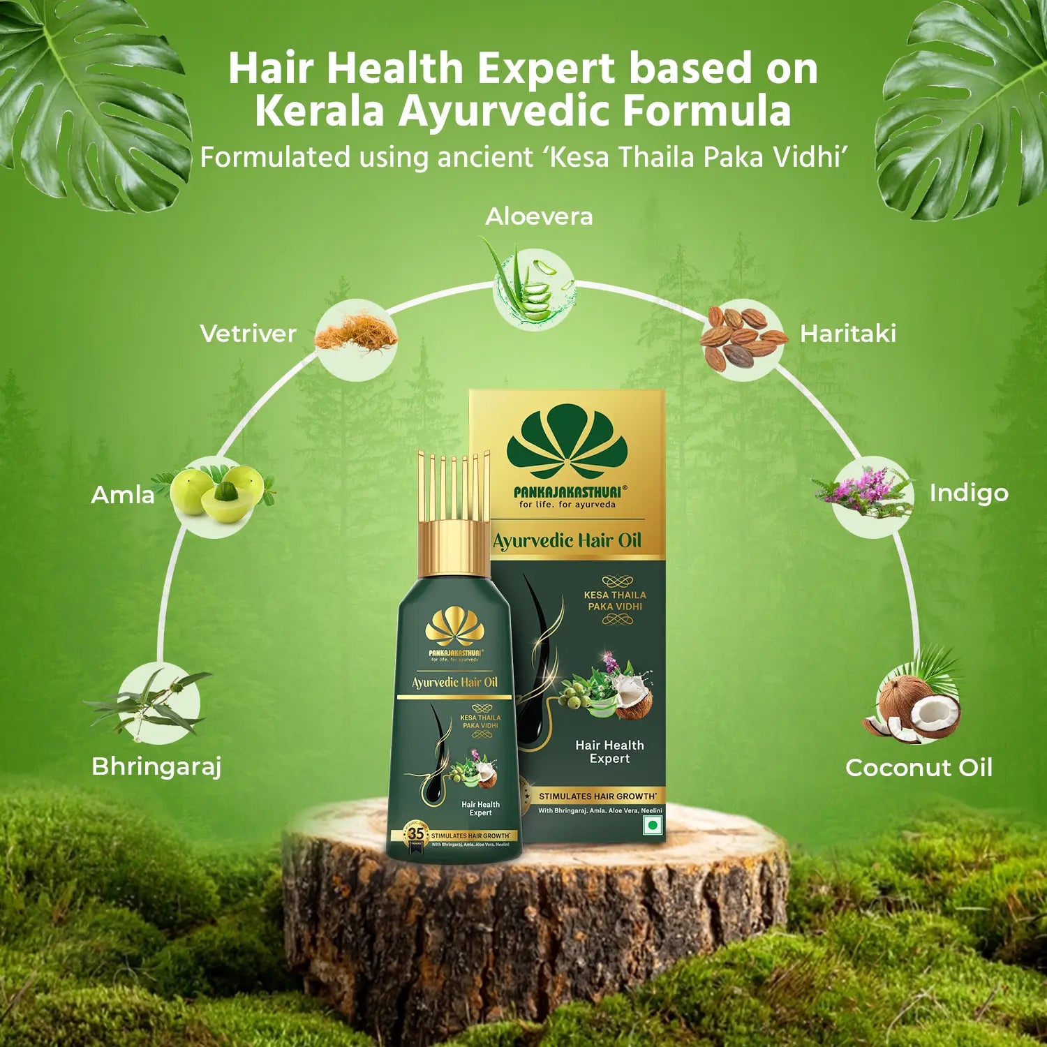 Pankajakasthuri Ayurvedic Hair Oil