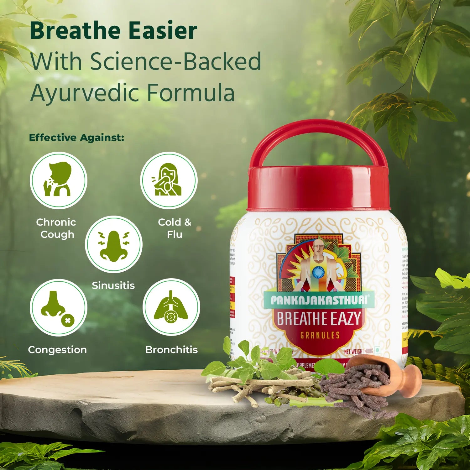 Breathe Eazy Granules | Natural Respiratory Support