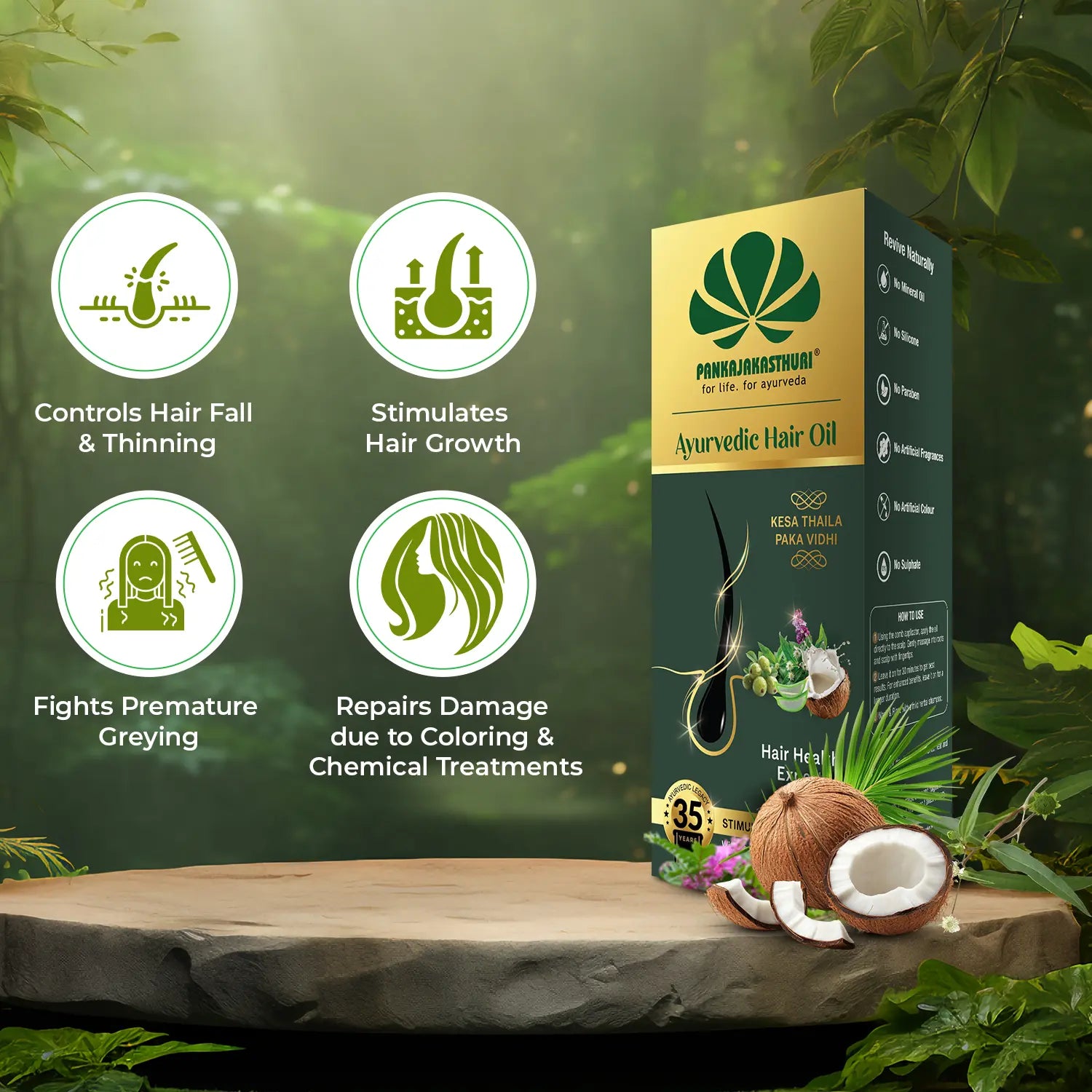 Pankajakasthuri Ayurvedic Hair Oil