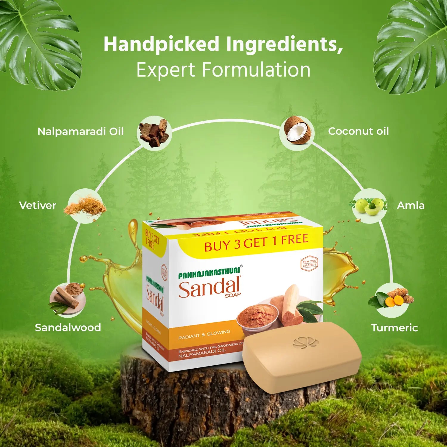 Sandal Soap - Radiant and Glowing