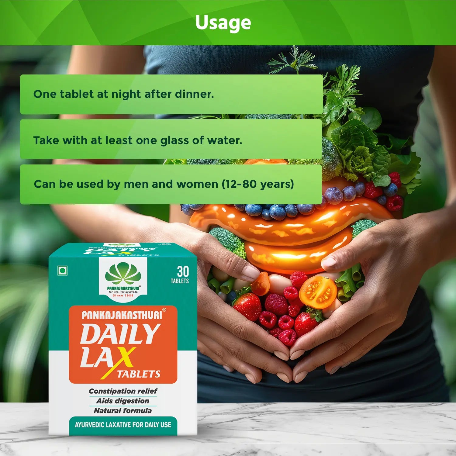 Daily Lax - 30 Tablets | Ayurvedic Daily laxative