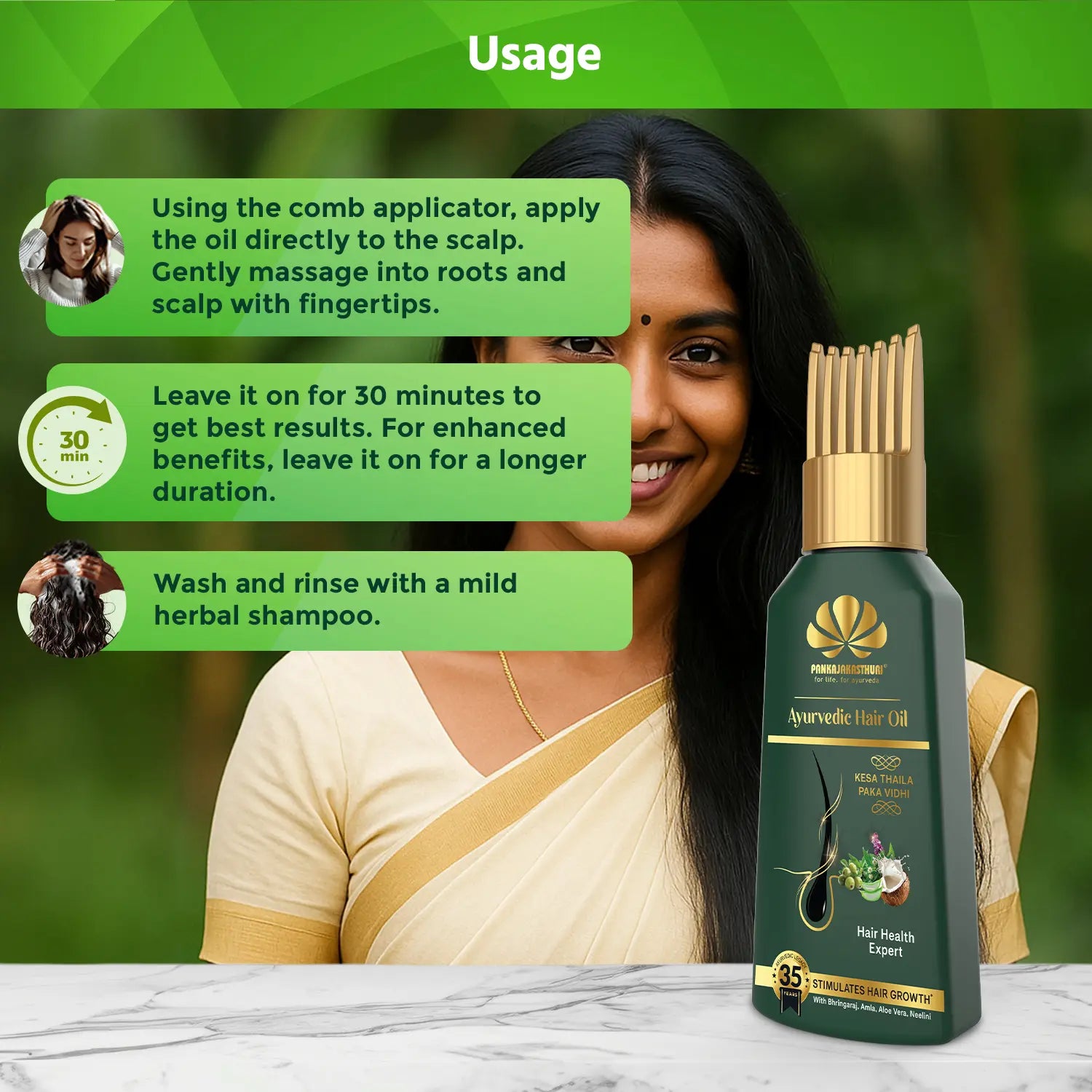 Pankajakasthuri Ayurvedic Hair Oil