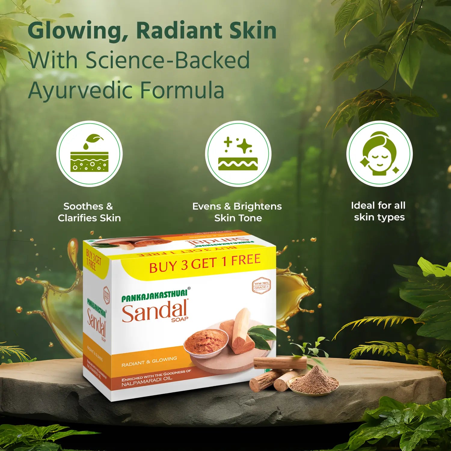 Sandal Soap - Radiant and Glowing