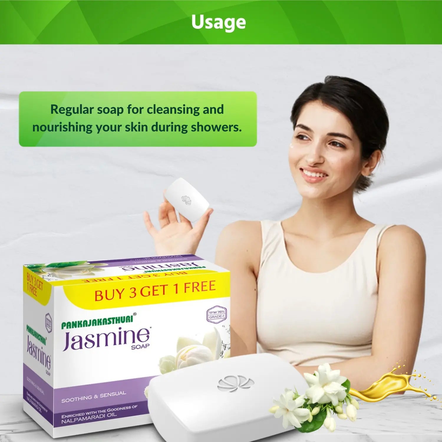 Jasmine Soap - Soothing and Sensual
