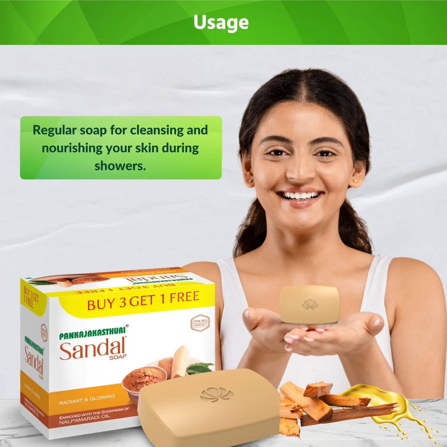 Sandal Soap - Radiant and Glowing