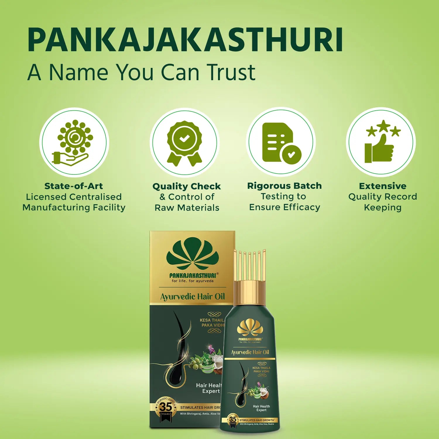 Pankajakasthuri Ayurvedic Hair Oil