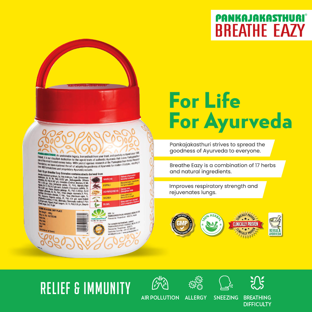 Breathe Eazy Granules | Ayurvedic Solution for Healthy Breathing