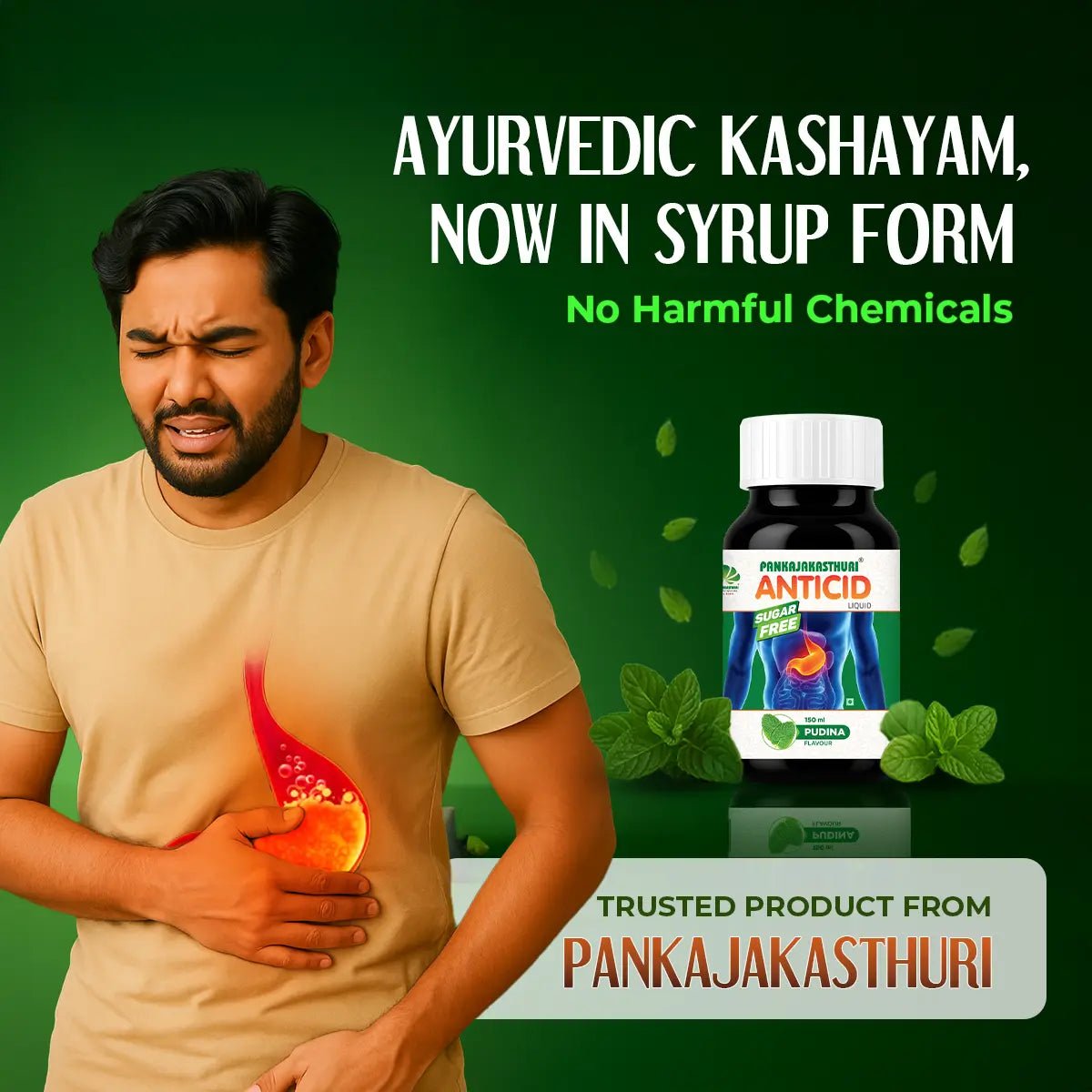 Anticid Liquid Pudina - Sugar Free