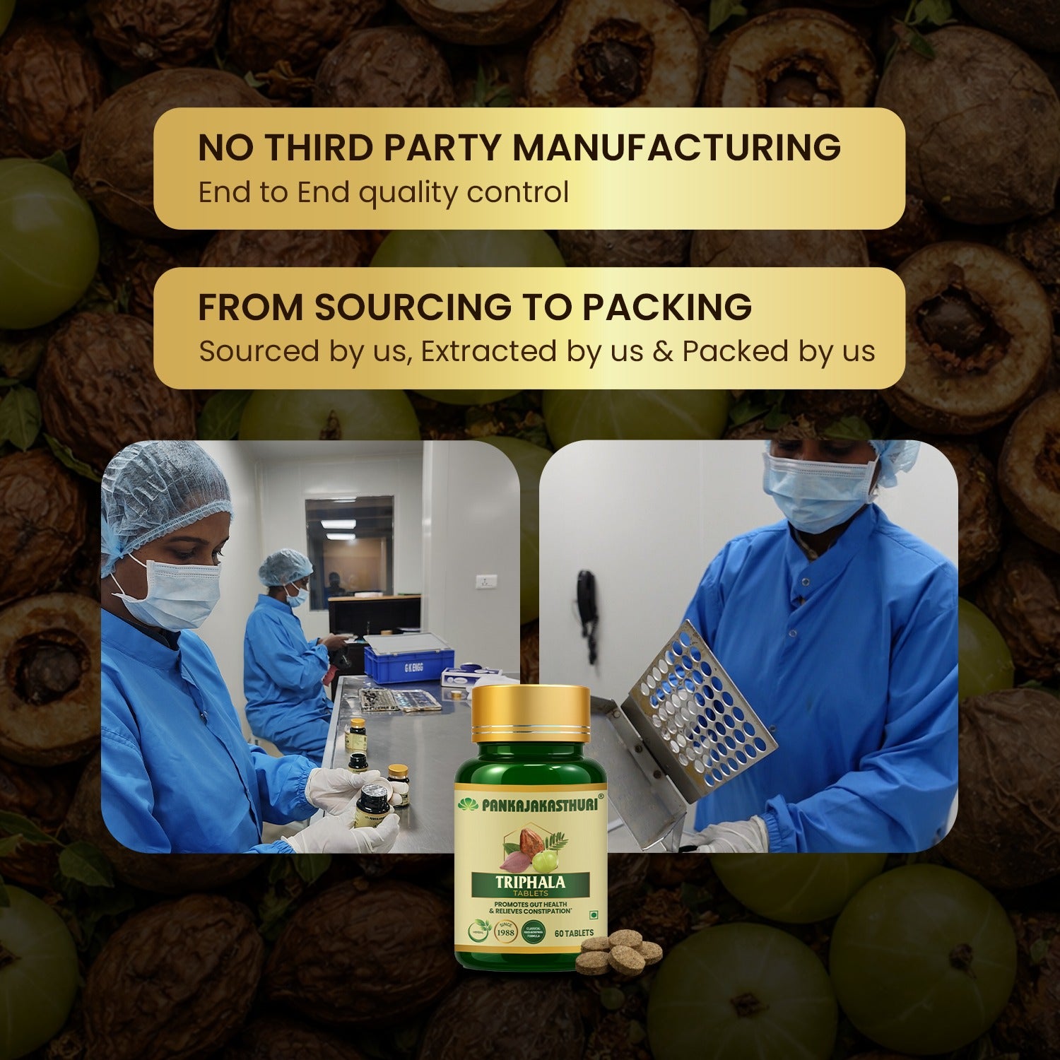 Triphala Tablets | Promotes Gut Health & Relieves Constipation