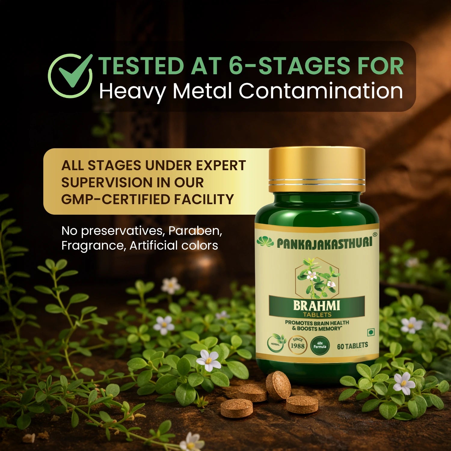 Brahmi Tablets | Promotes Brain Health & Boosts Memory