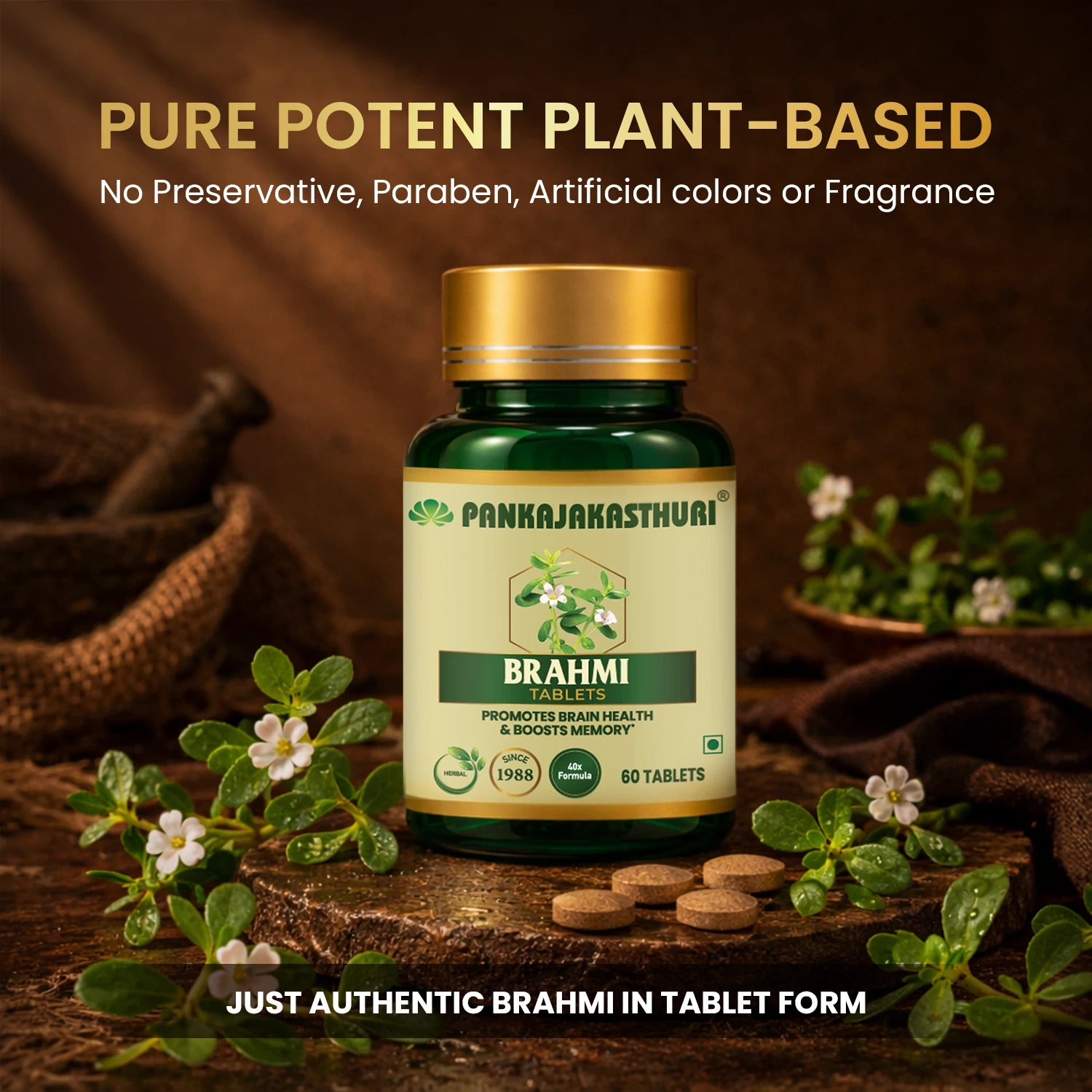 Brahmi Tablets | Promotes Brain Health & Boosts Memory