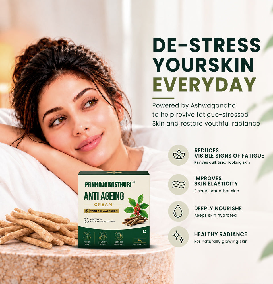 Pankajakasthuri Anti-Ageing Night Cream with Ashwagandha