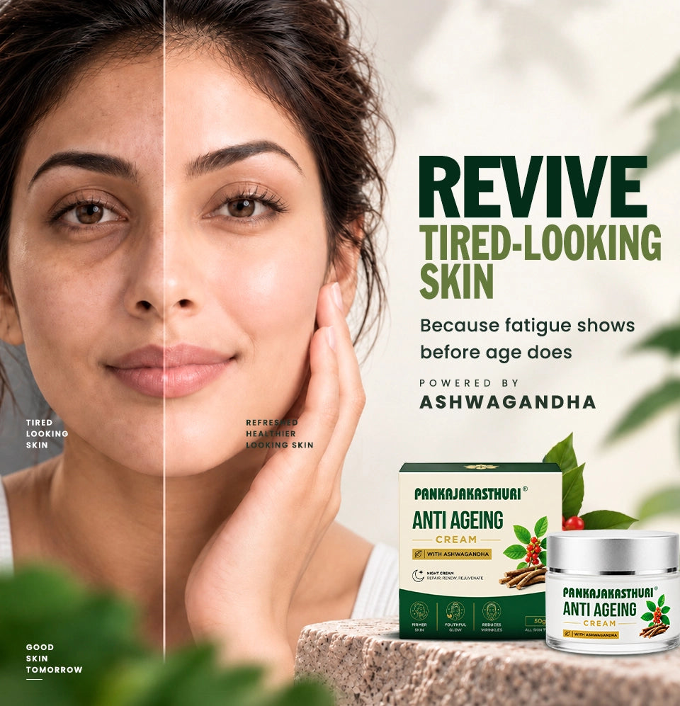 Pankajakasthuri Anti-Ageing Night Cream with Ashwagandha