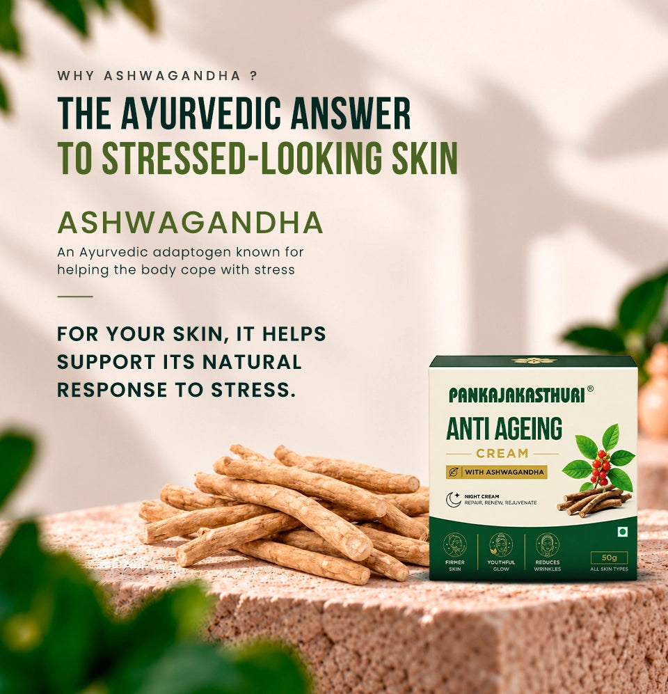 Pankajakasthuri Anti-Ageing Night Cream with Ashwagandha