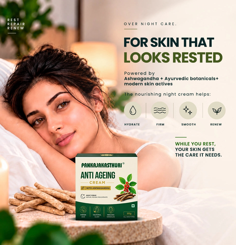 Pankajakasthuri Anti-Ageing Night Cream with Ashwagandha