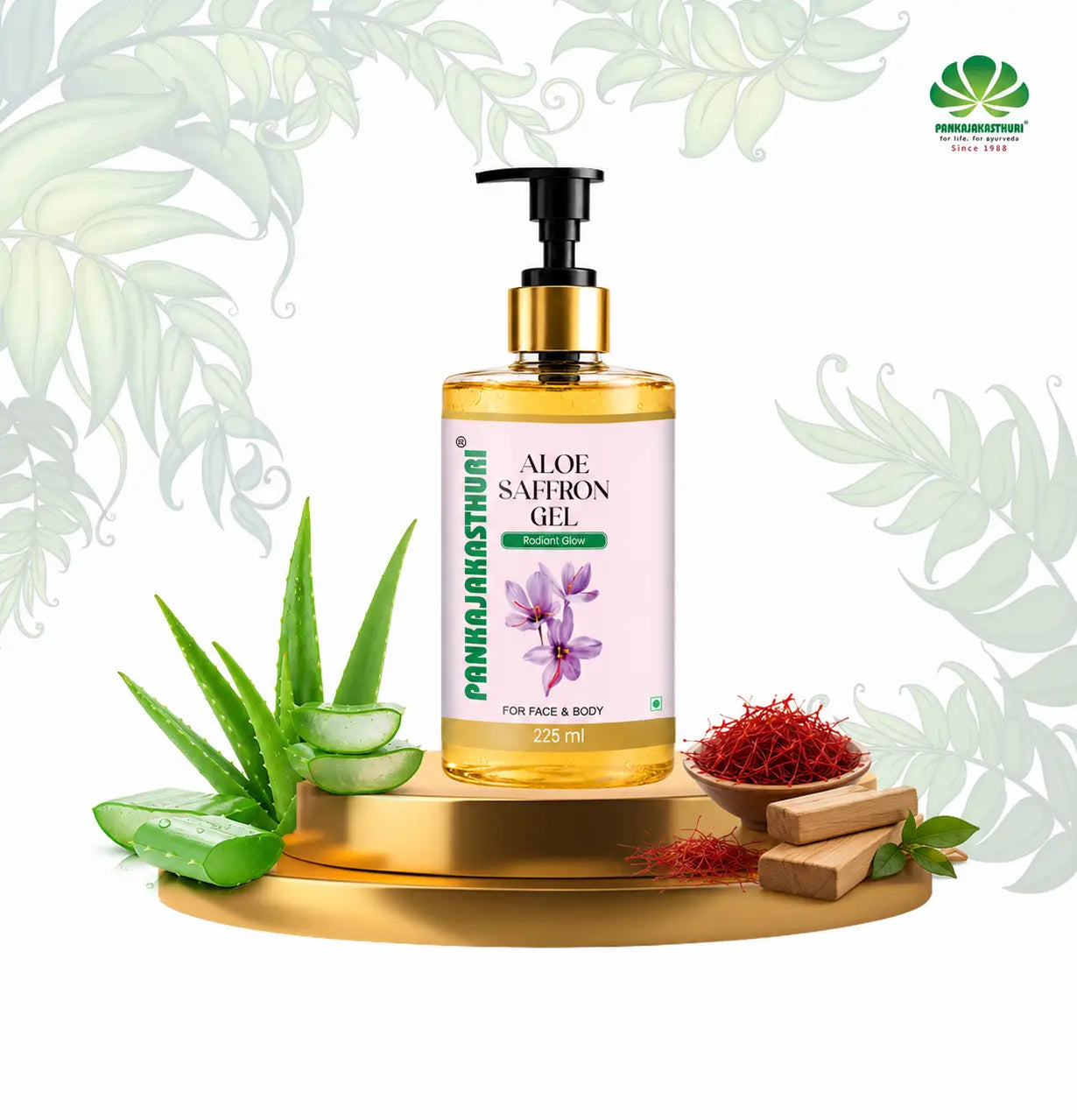 Aloe Saffron Gel with Kumkumadi Thailam & Sandalwood