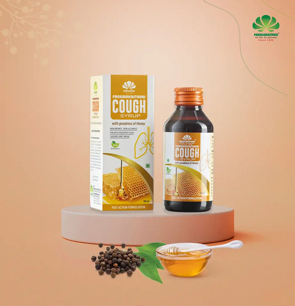Buy Cough Syrup with Honey Online Ayurvedic Medicine For Dry Cough Pankajakasthuri