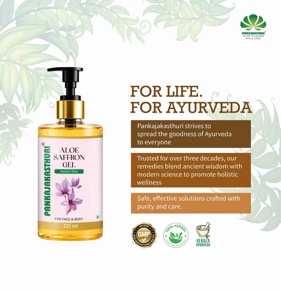 Aloe Saffron Gel with Kumkumadi Thailam & Sandalwood